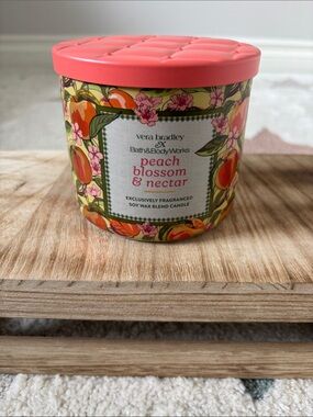 Vera Bradley x Bath & Body Works Peach Blossom & Nectar Candle
